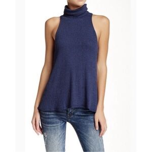 We the Free Drippy Ribbed Turtleneck Sleeveless Top